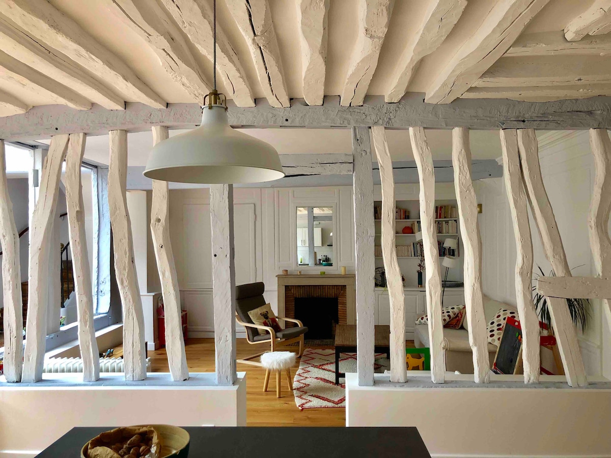 Annonce Airbnb populaire: Hypercenter house with garden and 2 parking spaces à Carmes Saint Maclou / Vieux Marché / Beauvoisine
