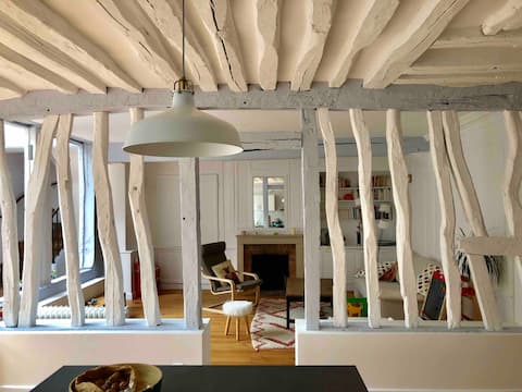 Popular Airbnb listing: Hypercenter house with garden and 2 parking spaces in Carmes Saint Maclou / Vieux Marché / Beauvoisine