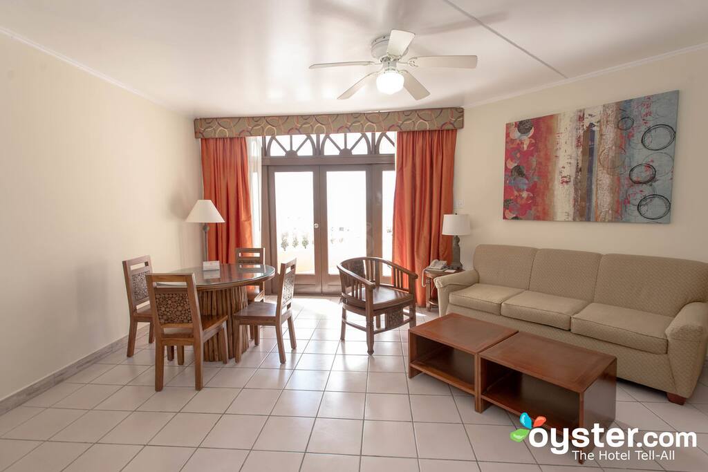 Dining/living area. Coach pulls out into full bed that will accommodate two additional people.