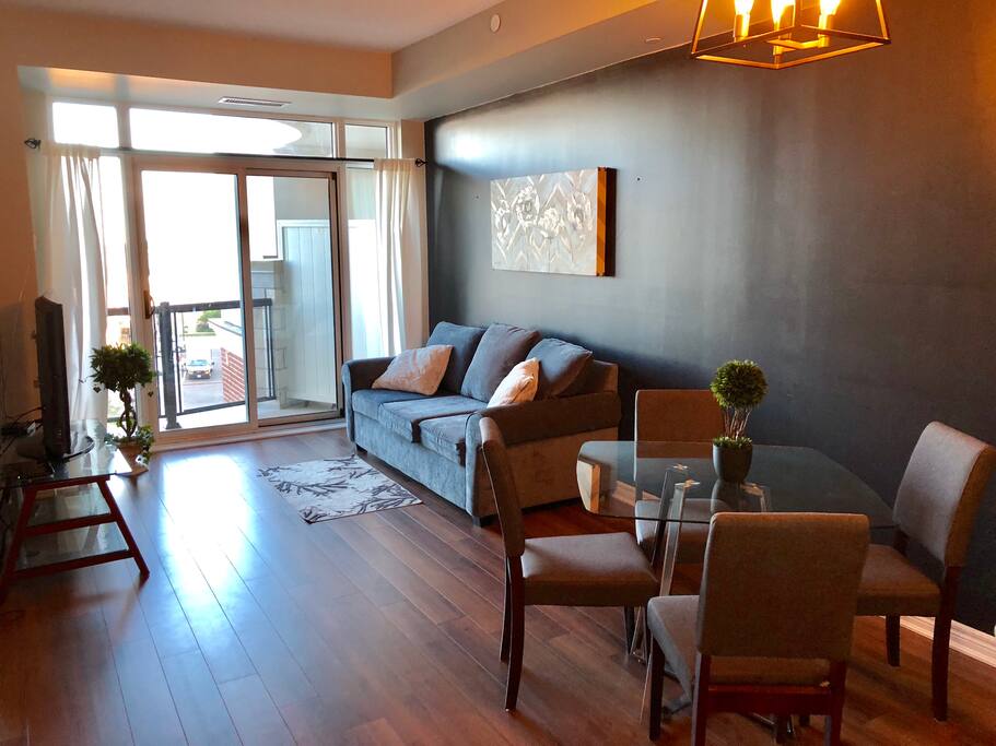 Living room and dinning room