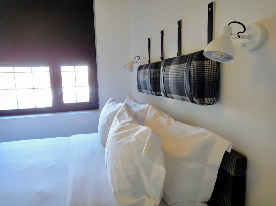 Leather Trimmed Cushions, Frette Linen, Down Pillows and Cozy Down Comforter