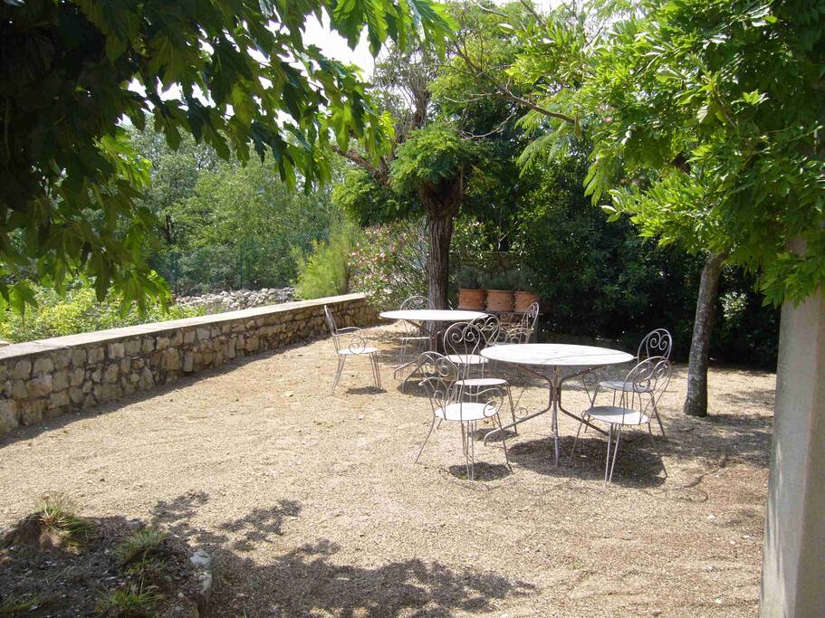 Terrasse ombragée