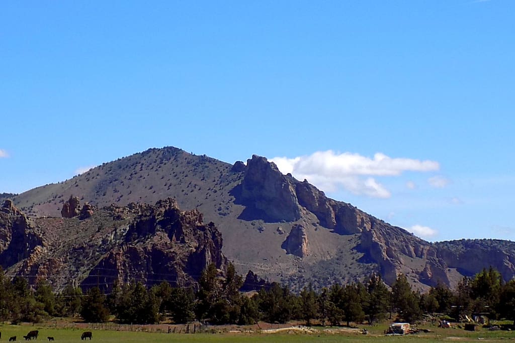What will be your view of Smith Rock from your RV space.