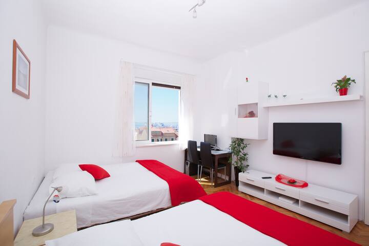 Apartment with balcony and sea view