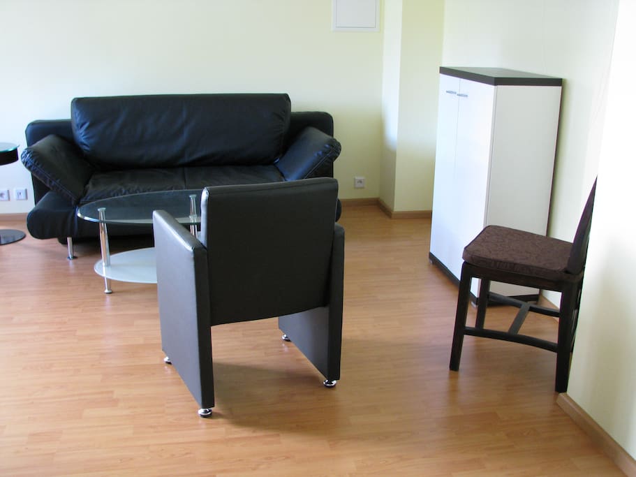 Schlafcouch im Wohnraum