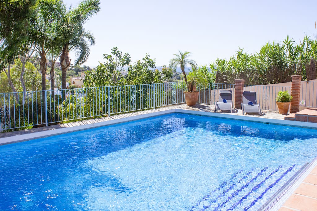 Stunning 12x6m private pool, gated to ensure child safety and with optional locking