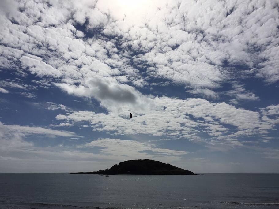This view of Looe Island is 3 minutes from Little Brightwater.