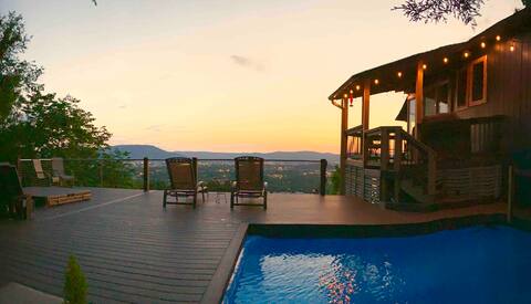Sunset Haven 4BR + Pool + Hot Tub + Fireplace