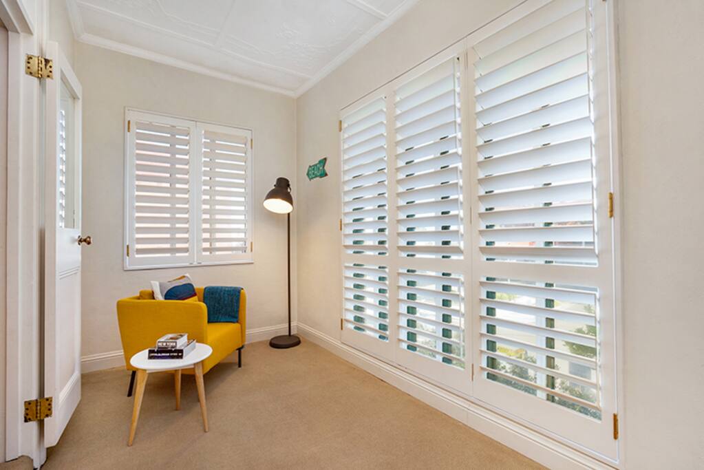 A great space to read a book, study, contemplate or just relax whilst looking over the park.