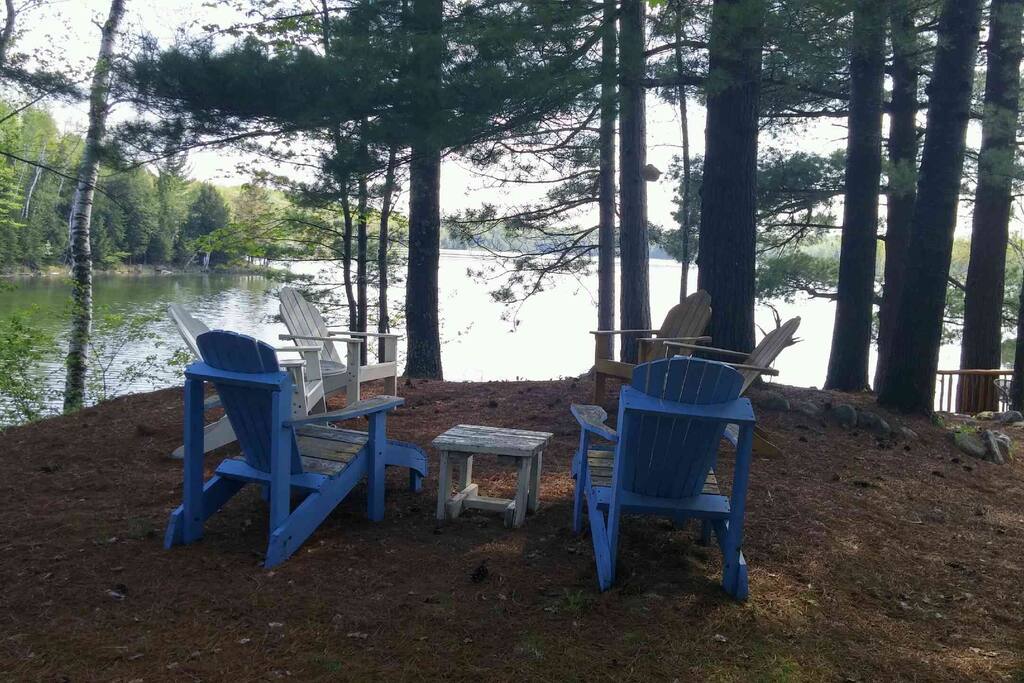View of the lake from the point.