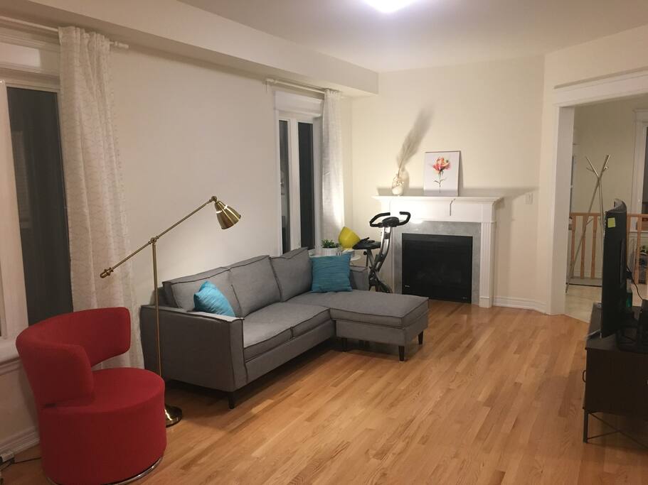 You can watch TV ride the bike or cooking while stay close with your families in the living room.