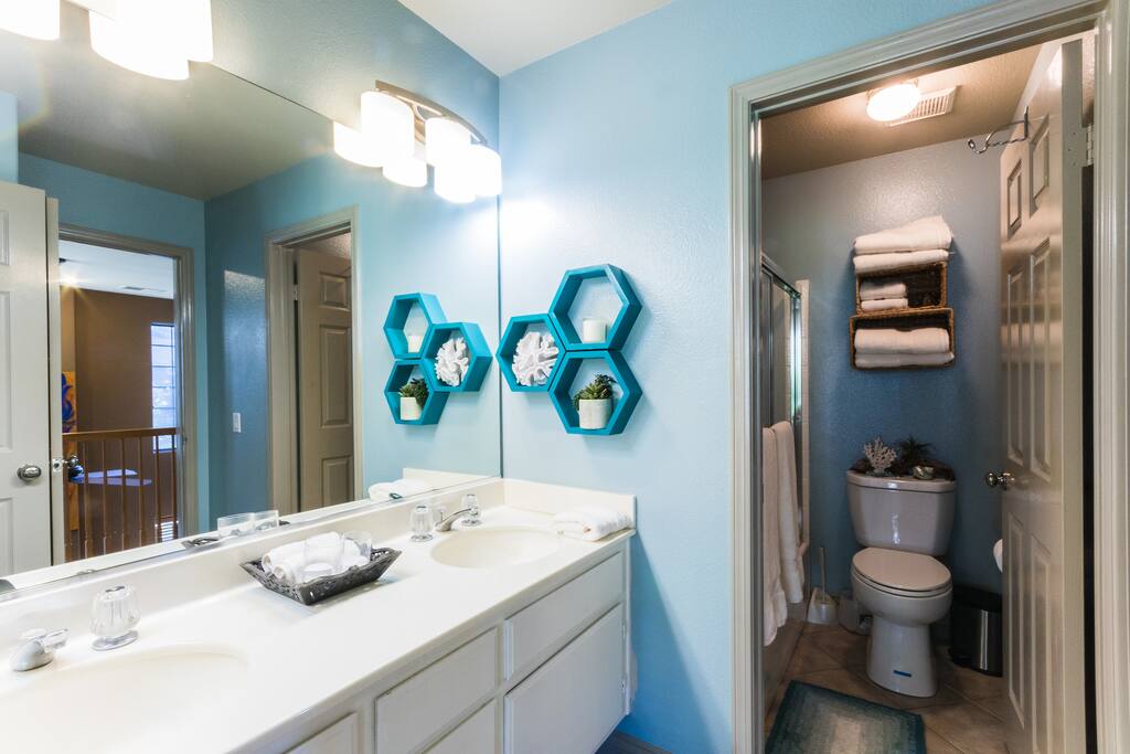 Upstairs attached private bathroom