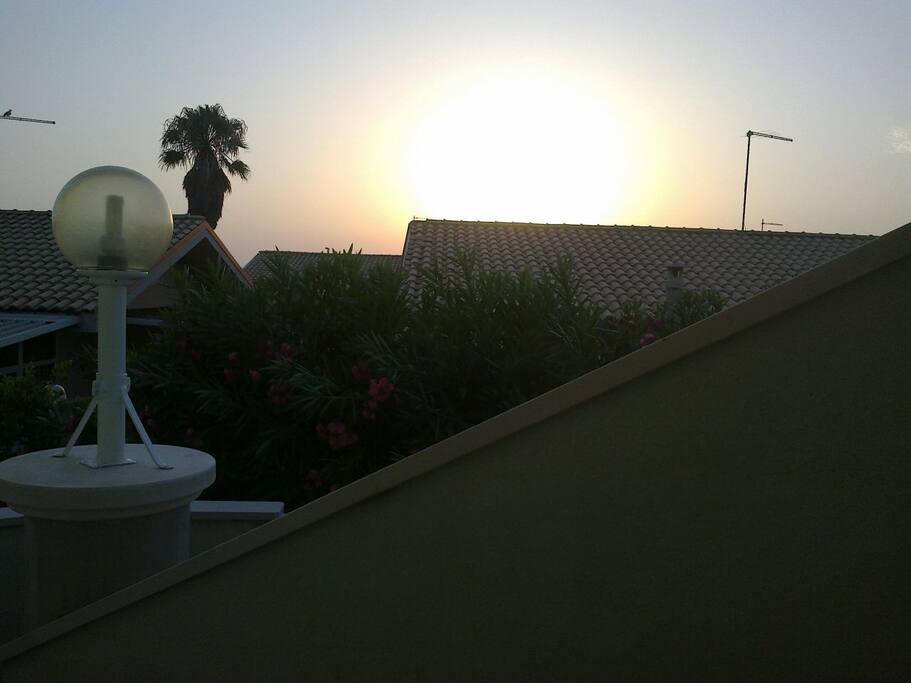 Sunset from the big terrace