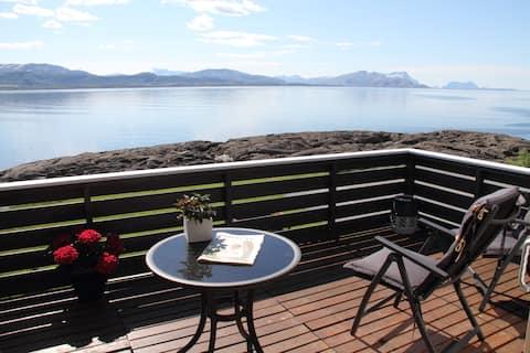 Large modern house by the sea