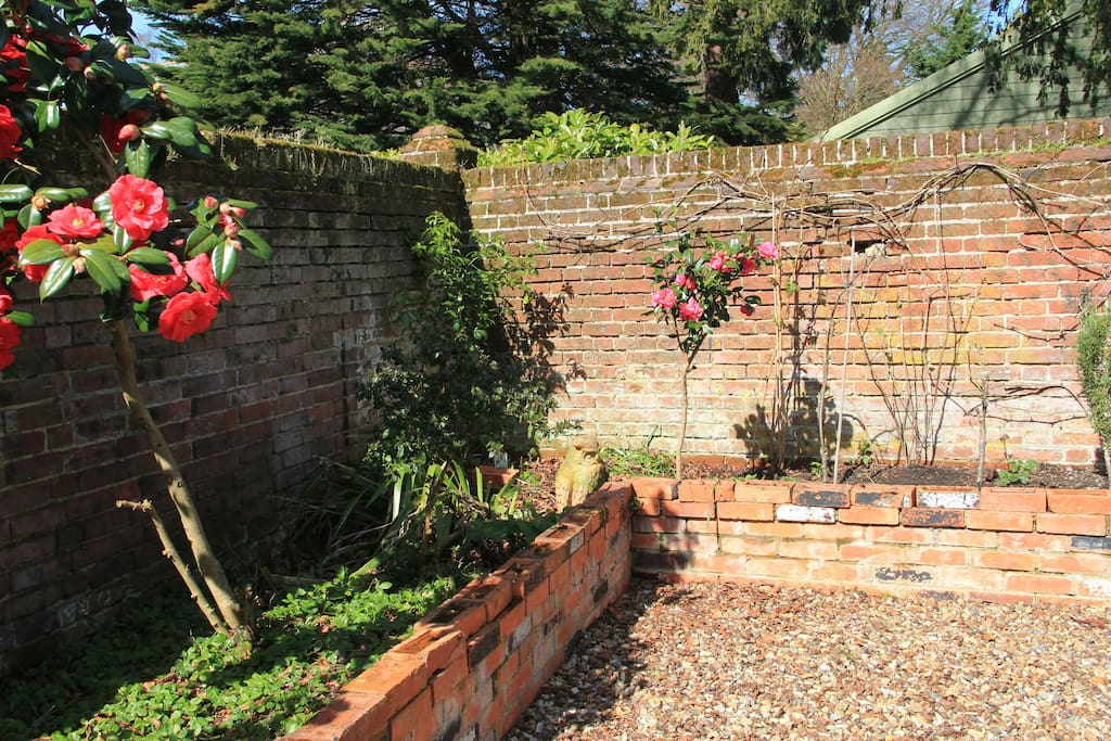 Flowery patio