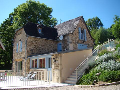 Gîte 4* Air-conditioned Aquabike Heated Pool and SPA