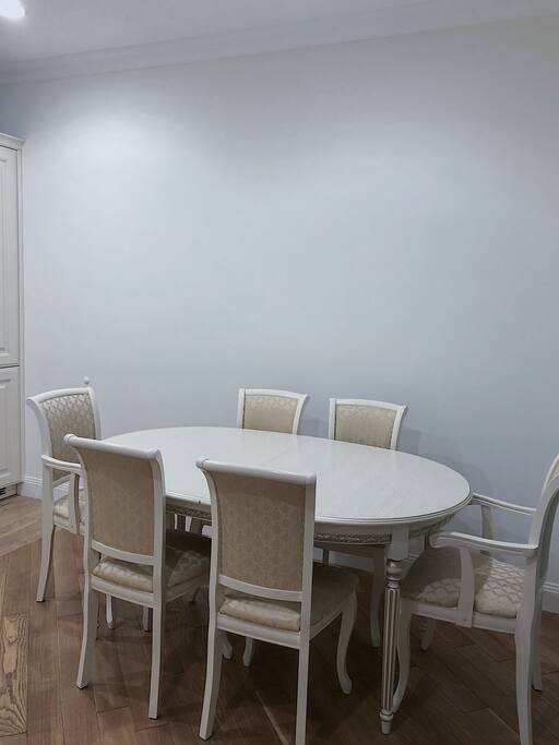 Dinner table in the kitchen