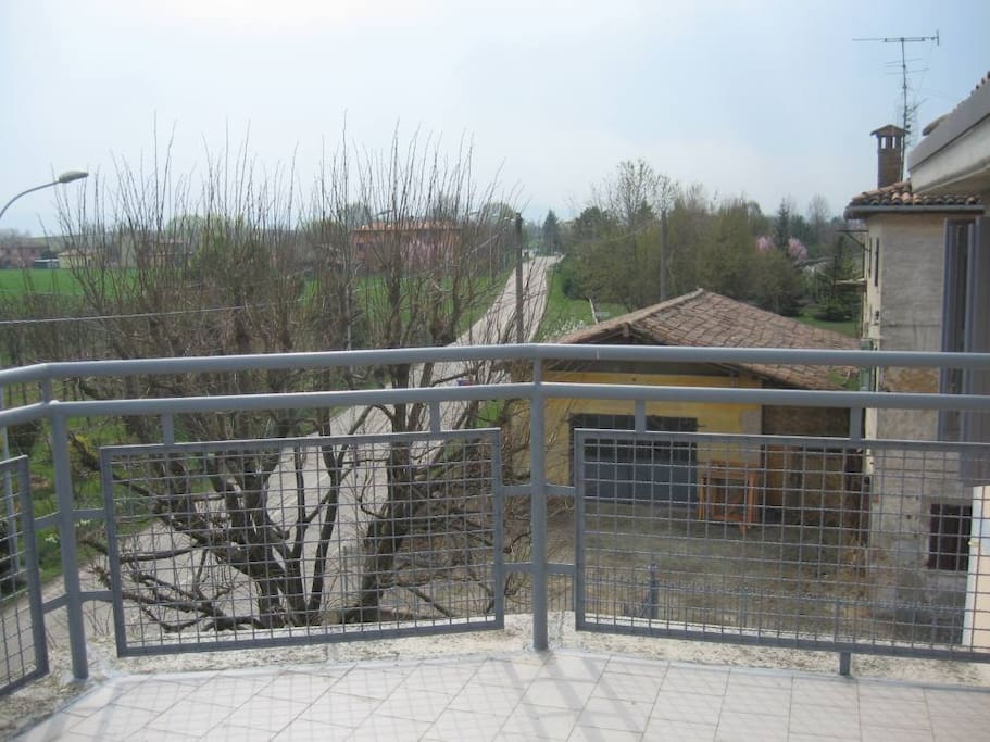 Vista dal balcone - Street view