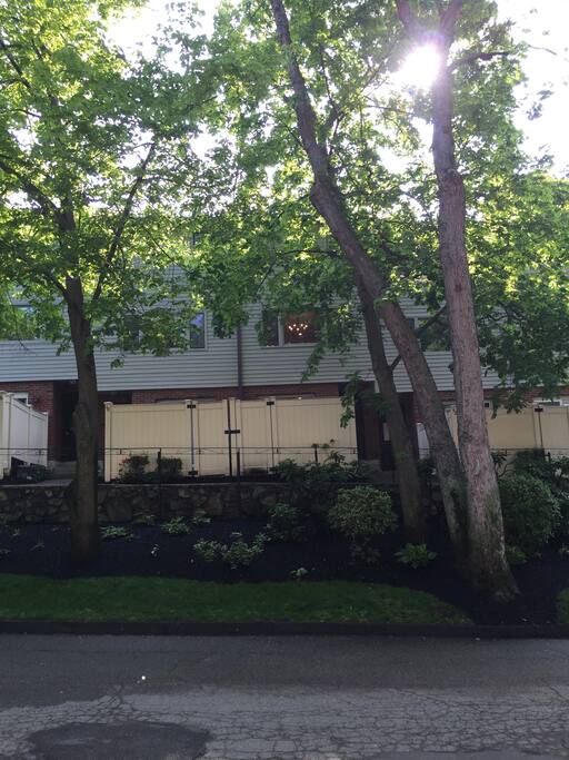 Private tree lined street steps from urban conveniences
