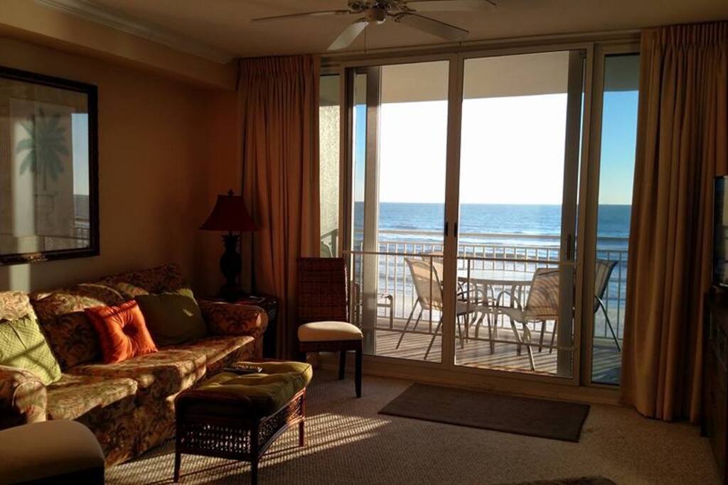 Living room and balcony