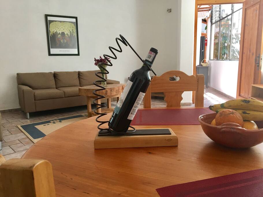 Un obsequio par el viajero que llega.