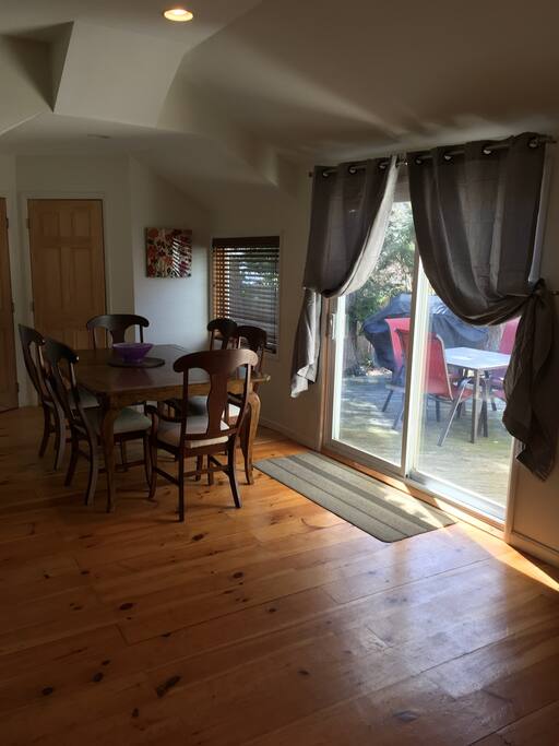 Dinning Room and patio doors.