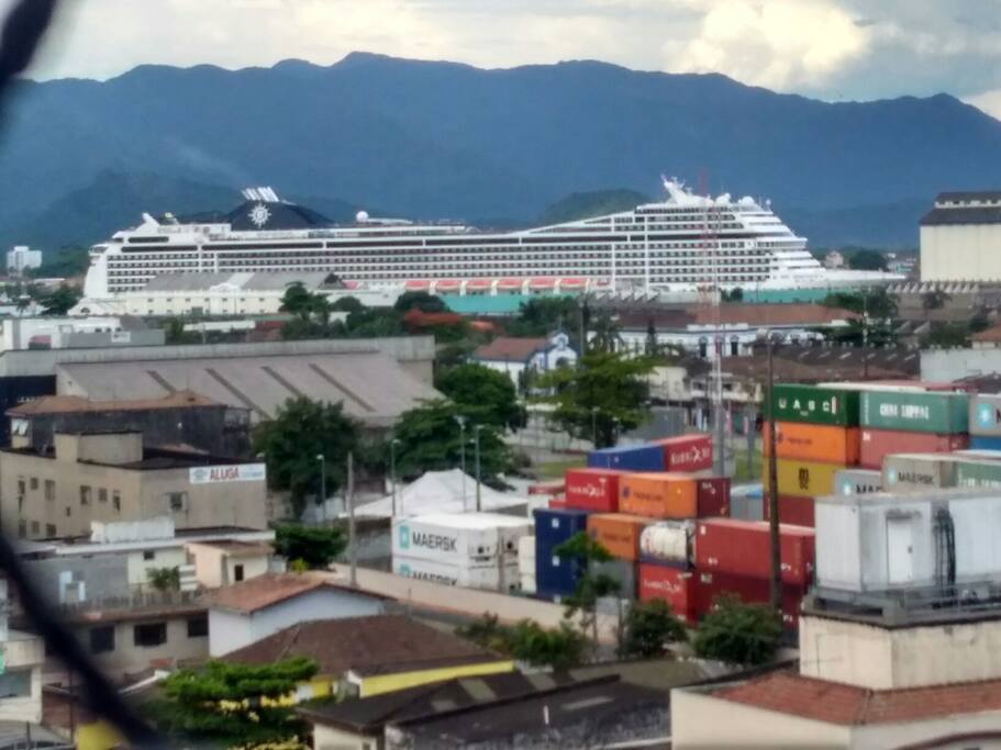 vista do terminal de cruzeiros