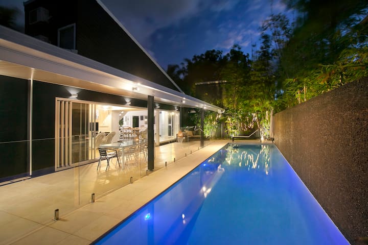 Large, designer house with private pool close