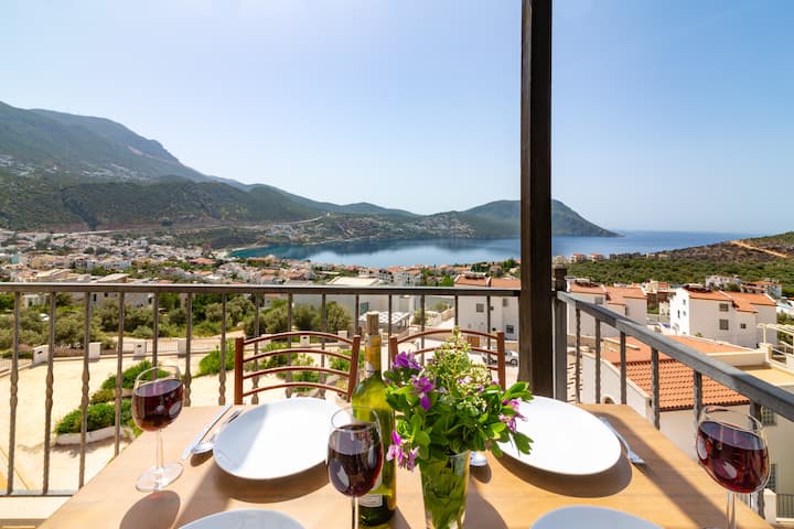 The Gabriella Duplex W/ Stunning Ocean Views - Kalkan