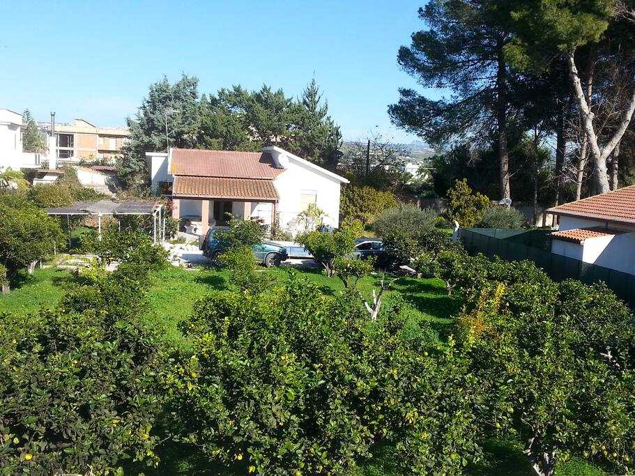 casa immersa nel verde