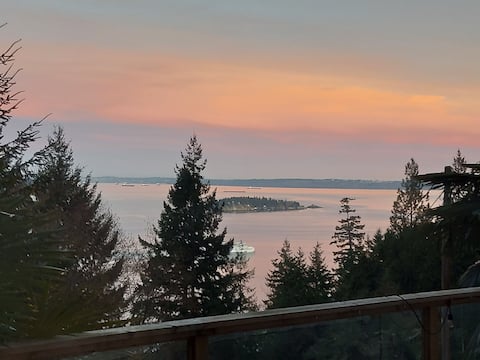 Hillside Oasis w/view 1bdr full kitchen wood stove