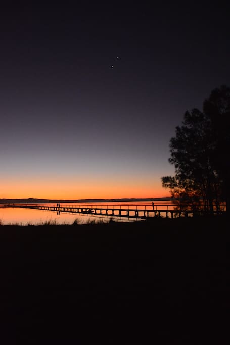 Long Jetty by sunset; beautiful vista