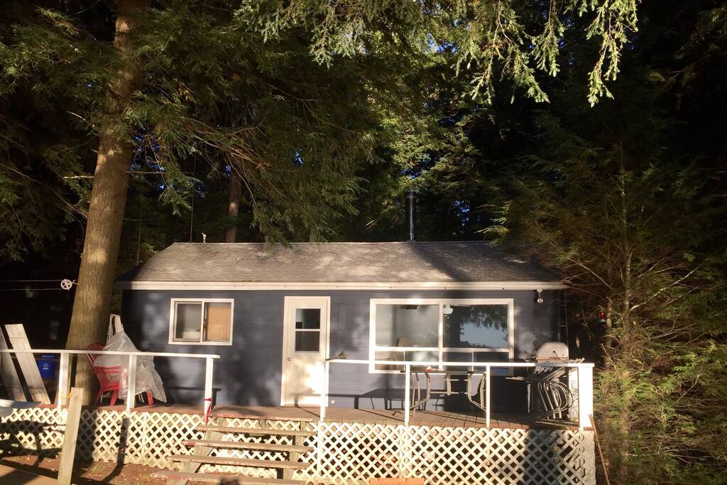 The cottage at sunset
