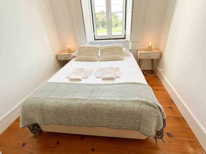 Slaapkamer I met een tweepersoonsbed.