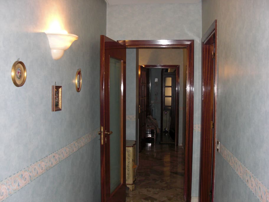 corridoio di accesso al bivano