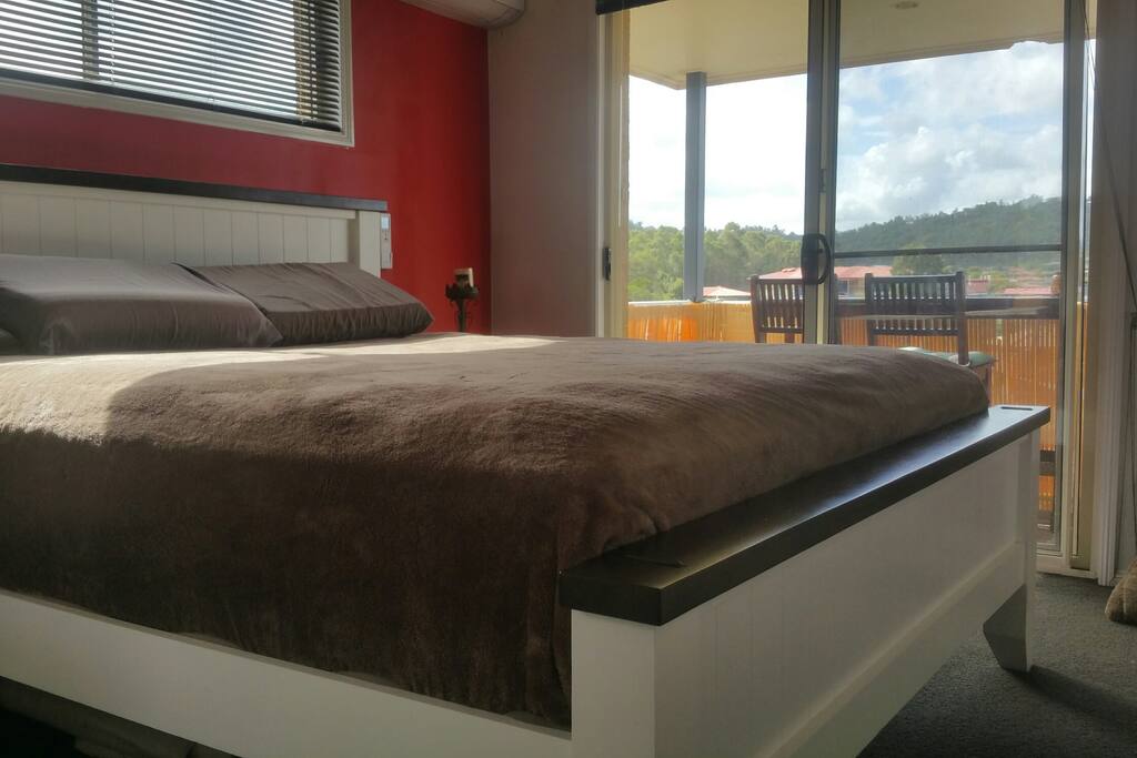 Walk out to private balcony