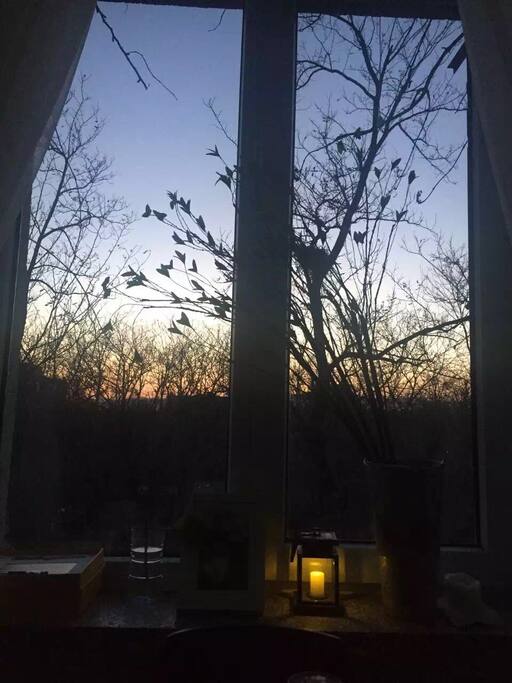We really love to enjoy sunset on the dinner table.
