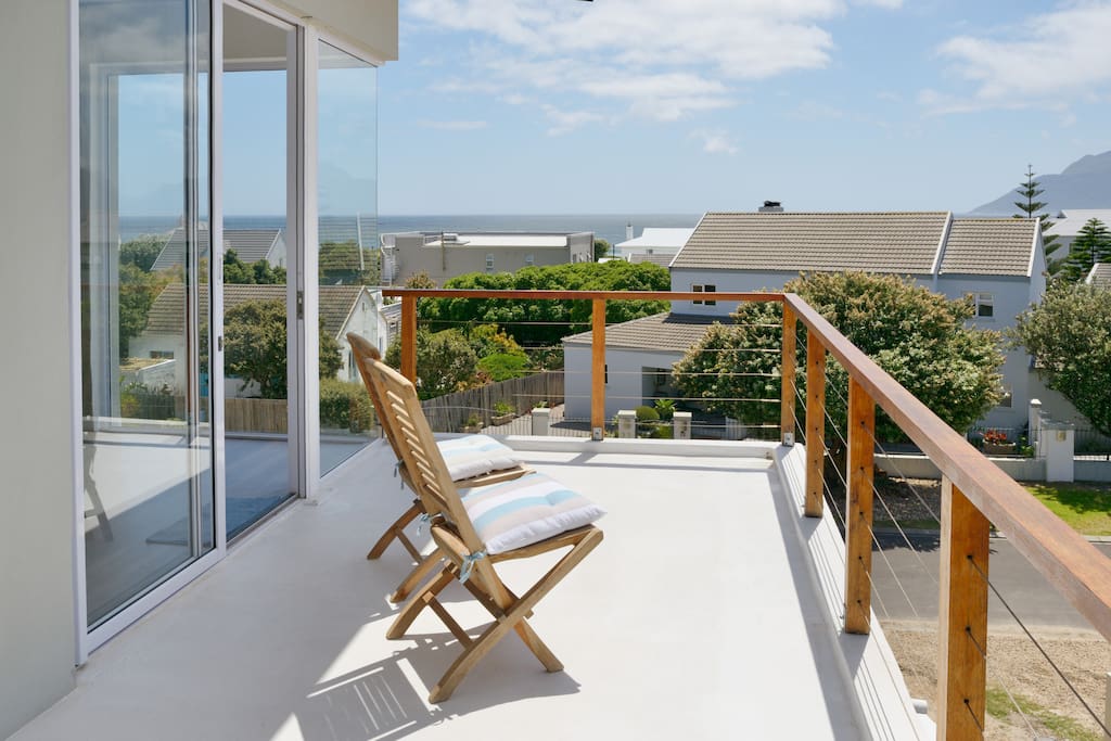 Balcony off the main bedroom. Part of the private apartment