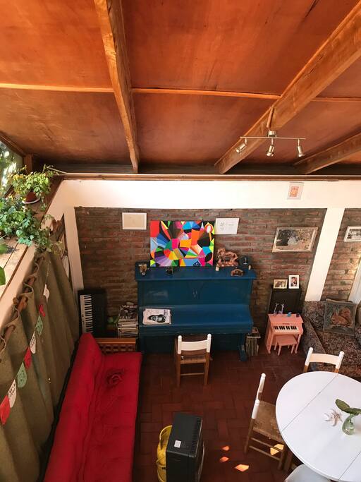Vista de la casa desde el balcón del comedor