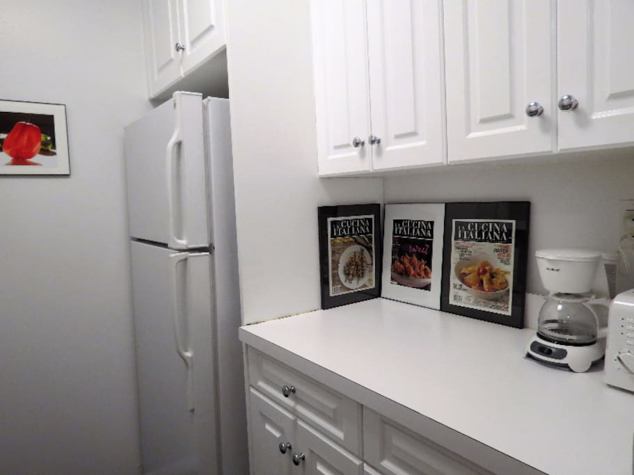 Spacious Kitchen with equipment to cook with.