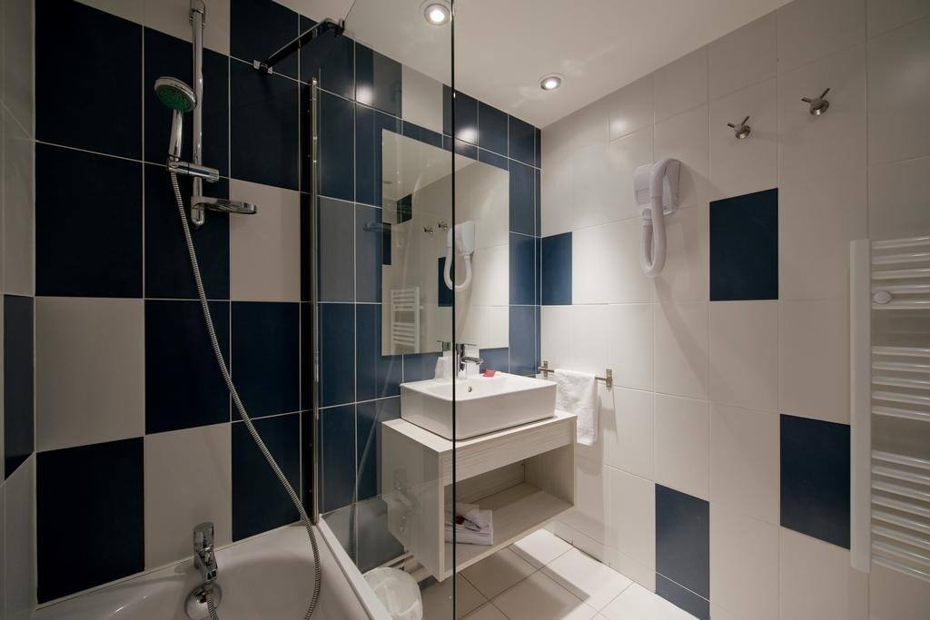 Get ready for your day in the bathroom that includes basic toiletries.
