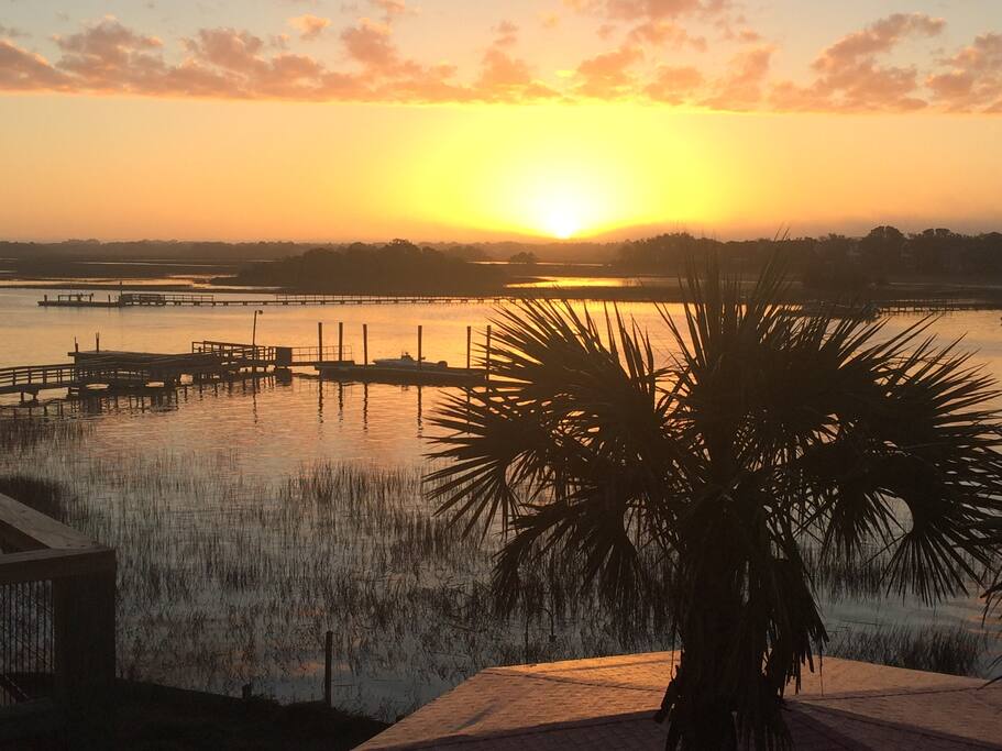 High tide sunrise