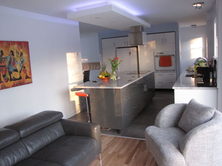 salon et cuisine