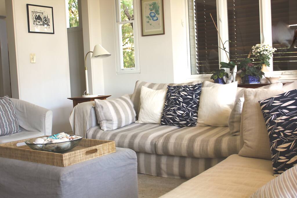 Hamptons inspired living area