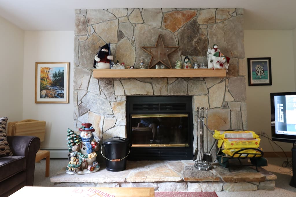 Wood Burning Fireplace