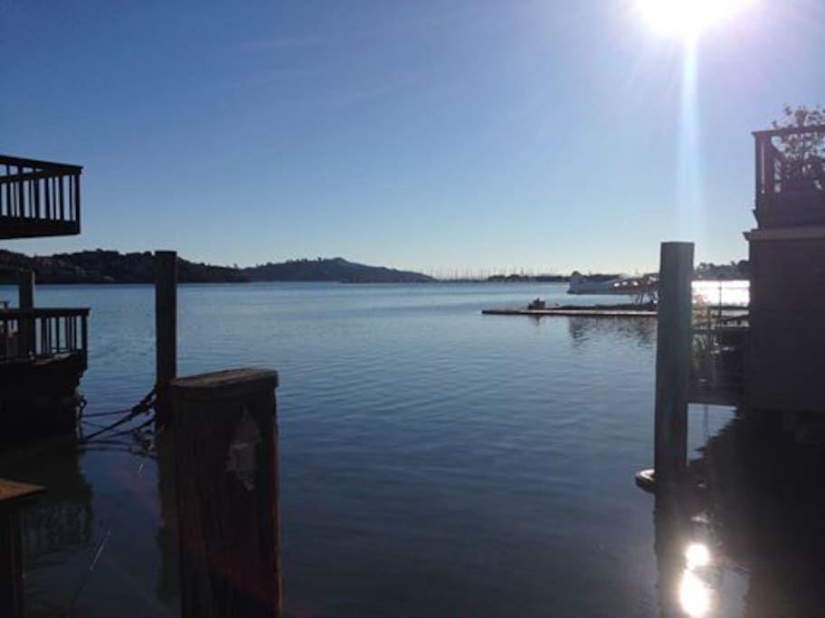 Enjoy your coffee on the front porch, watching the planes take off and land close enough to cause a ripple.