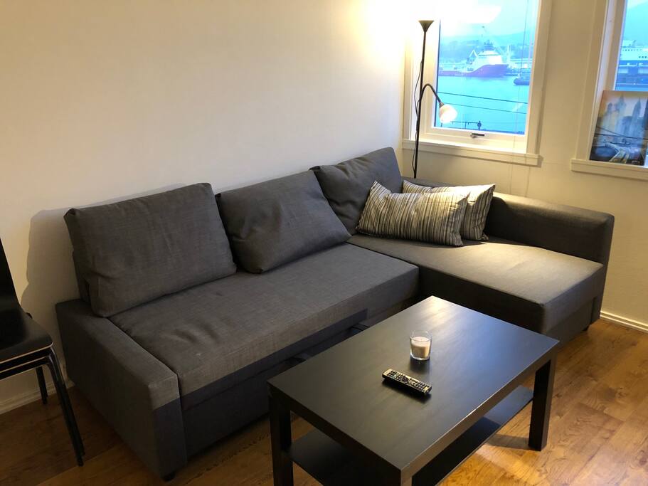 Comfortable couch that can be tuned into a double bed in no time