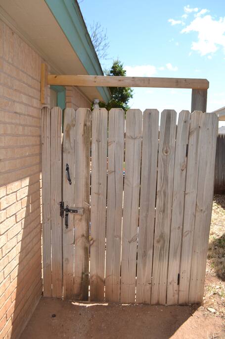 Our back gate