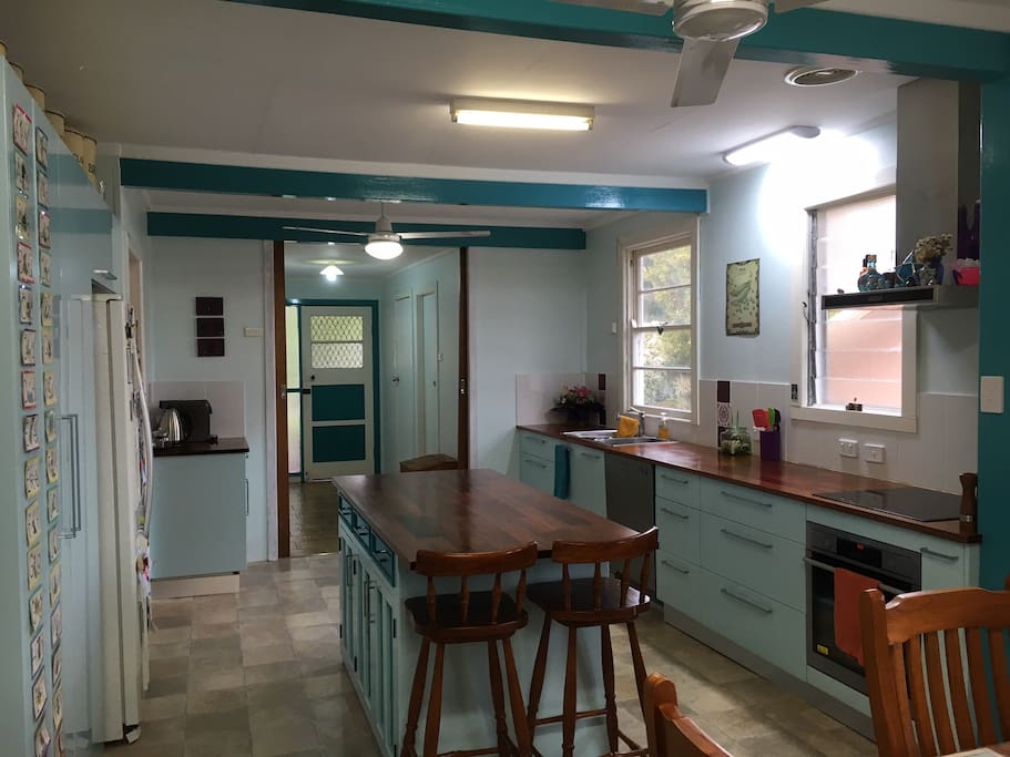 Kitchen is fully equipped with a dishwasher. Induction cooktop and a coffee machine.