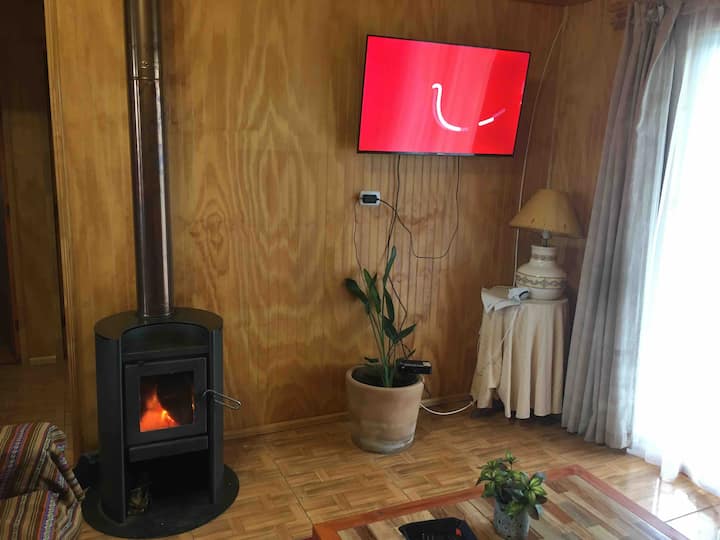 Cabaña Familiar Con Piscina Y Gran Jardín Rural - Angol